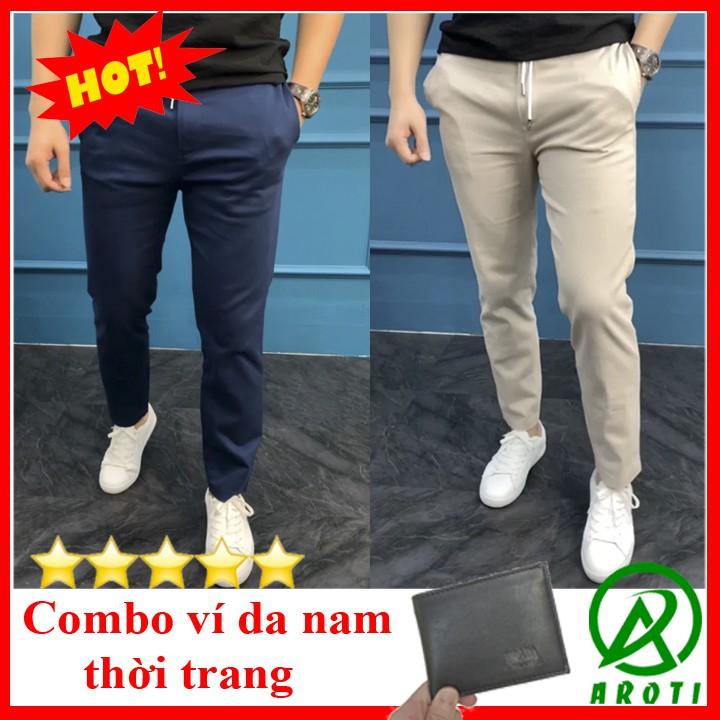 Quần Kaki Nam Cao Cấp 2020 QK040 tặng kèm ví thời trang nam