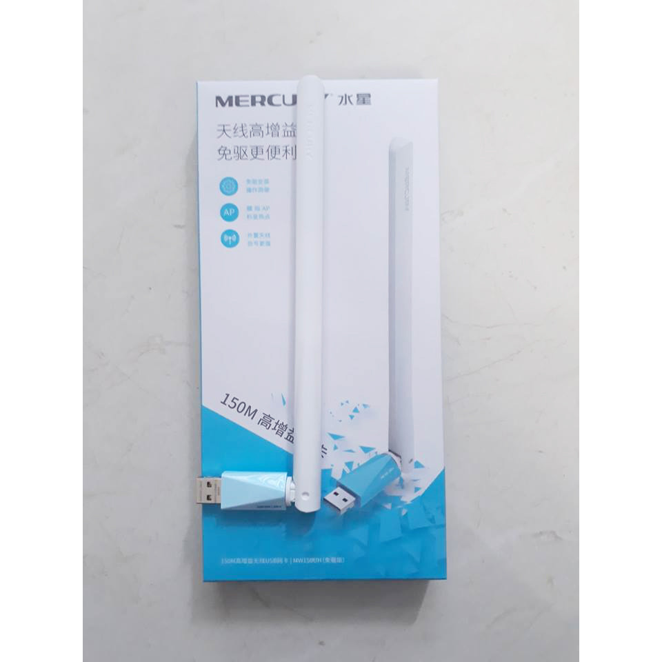 USB thu Wifi Mercury 150UH (Tự nhận Driver) - Hàng chính hãng