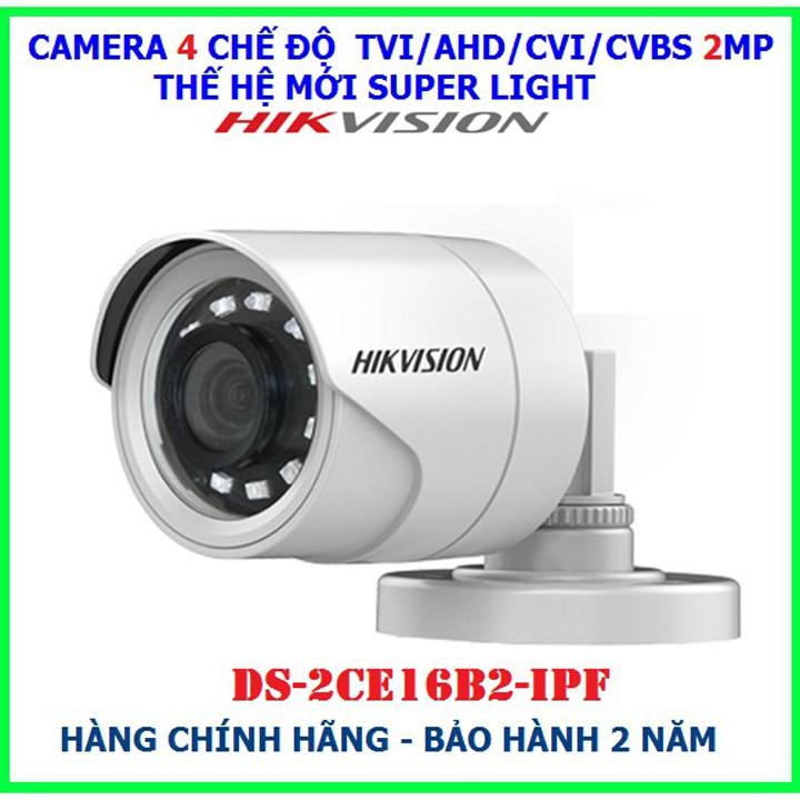 Camera HDTVI 2MP HIKVISION DS-2CE16B2-IPF - Hàng Chính Hãng