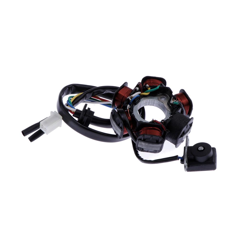 6 Coil Pole MAGNETO Flywheel Stator for GY6 125CC Quad Dirt Bike Buggy
