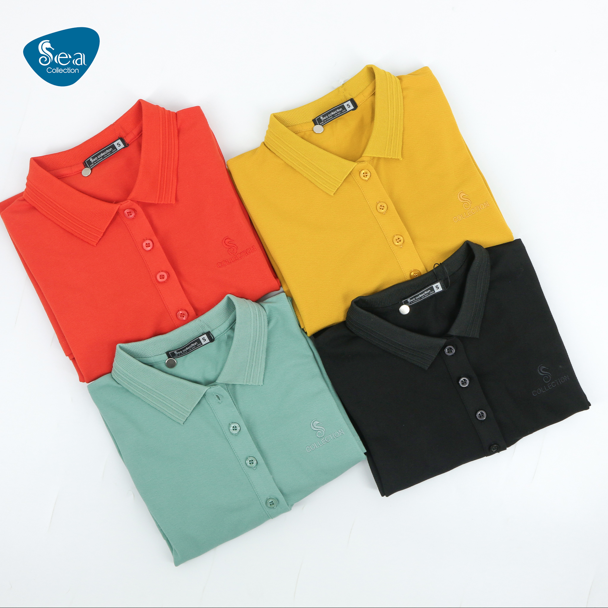 Đầm Thun Polo Nữ Sea Collection Thêu Logo Sea 9030