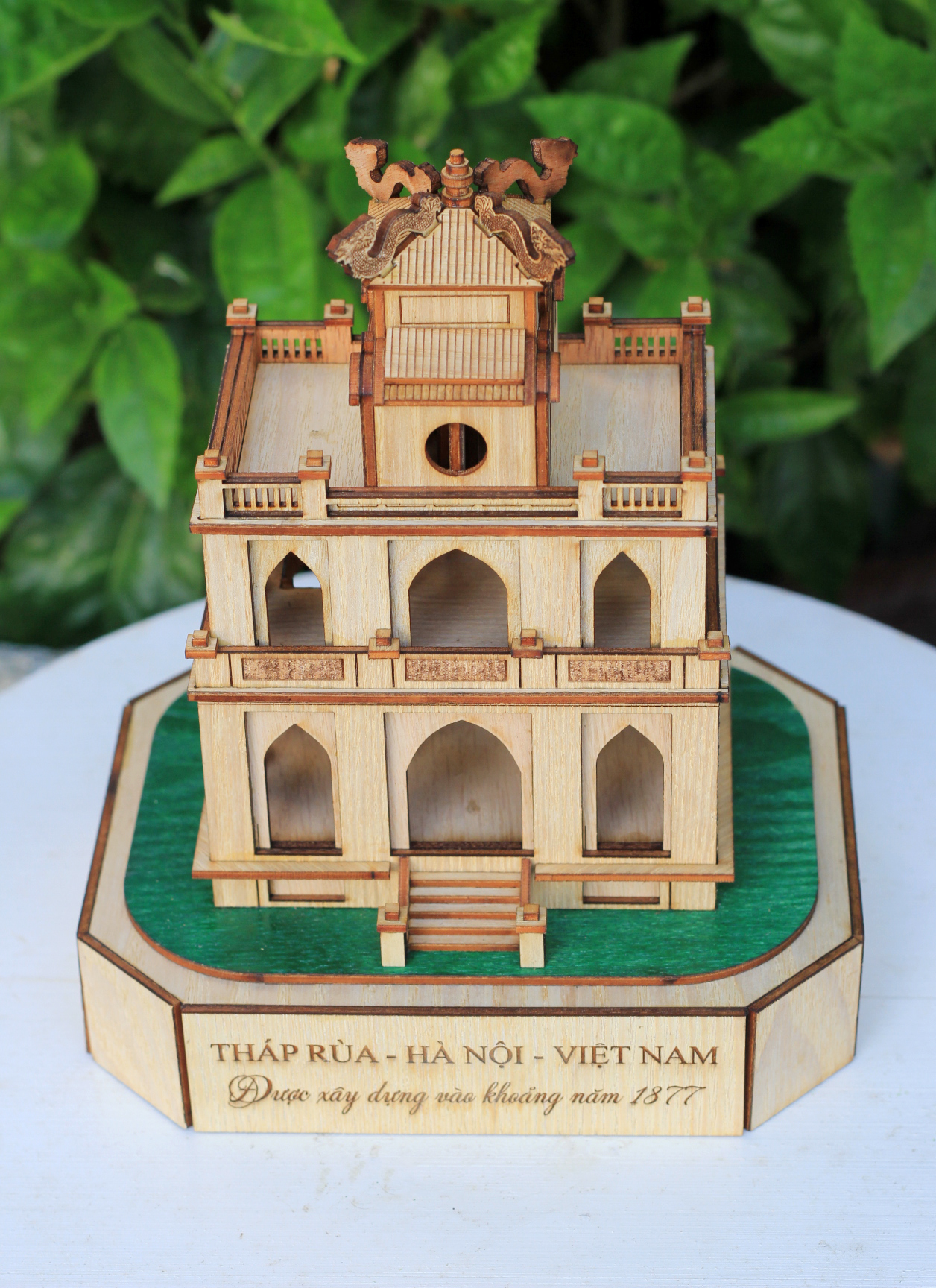 Mô hình tháp Rùa Hà Nội (3D)