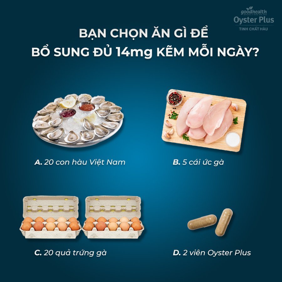 Tinh chất hàu tăng cường sinh lý nam Goodhealth Oyster Plus New Zealand giúp tăng sinh lực, tăng sức khỏe sinh sản, tăng sức đề kháng-OZ Slim Store