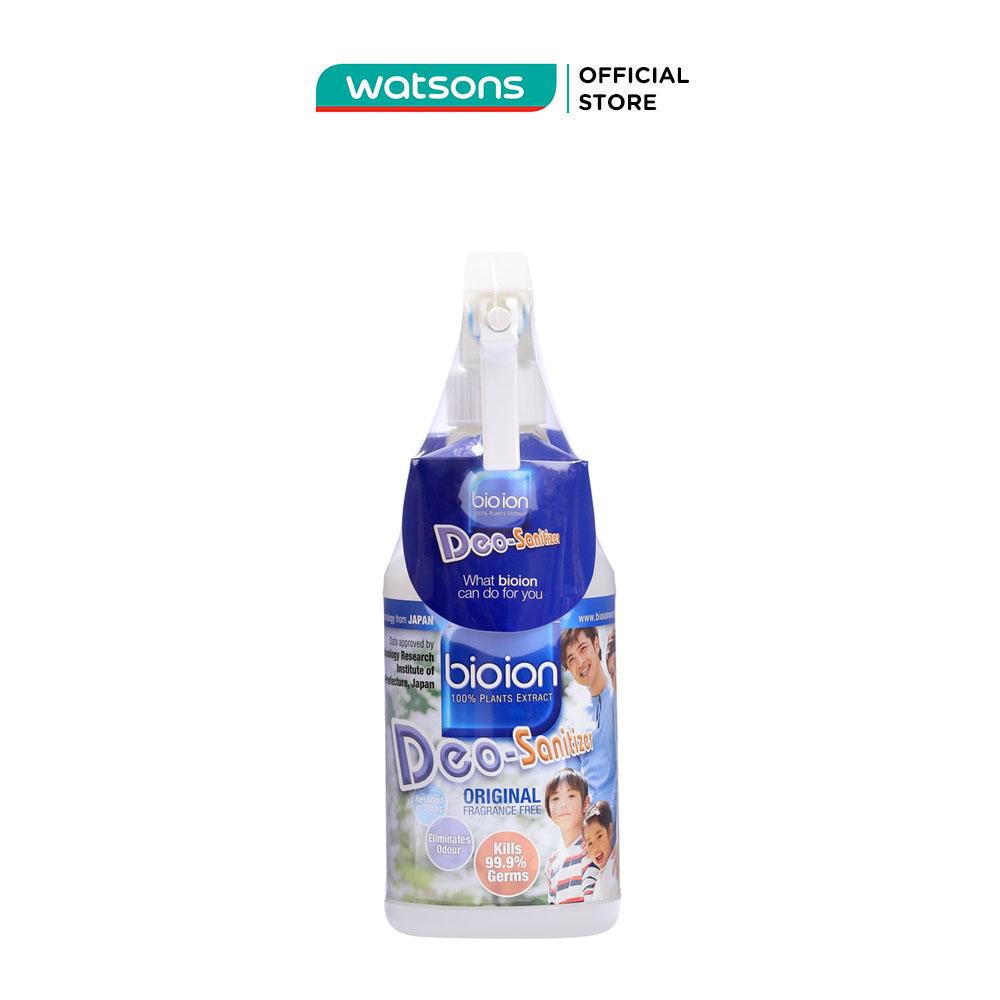 Chai Xịt Khử Mùi Bioion Deo-Sanitizer Làm Sạch Khuẩn Không Cồn Không Hương 500ml