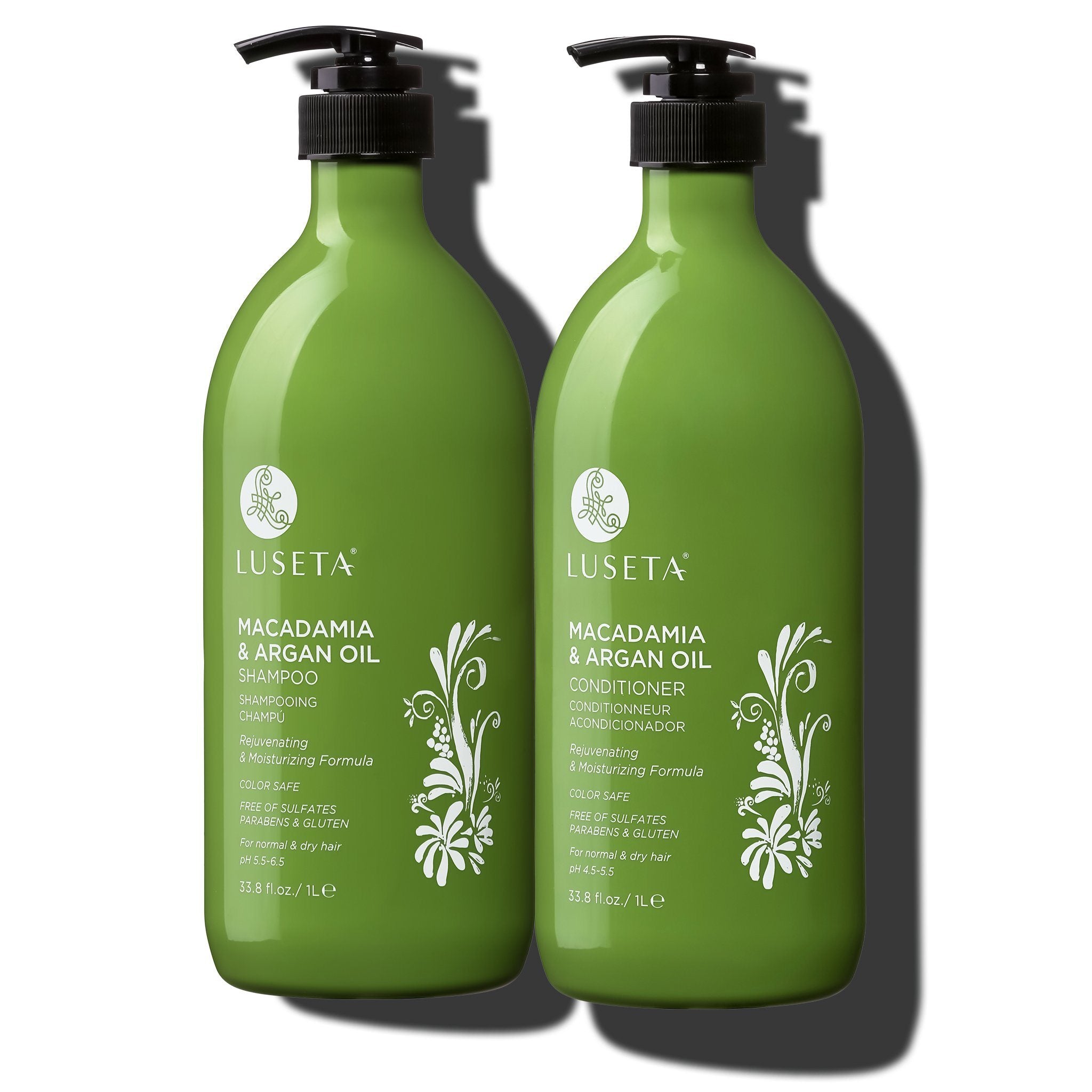 Set gội xả LUSETA Macadamia &amp; Argan Oil 1000ml