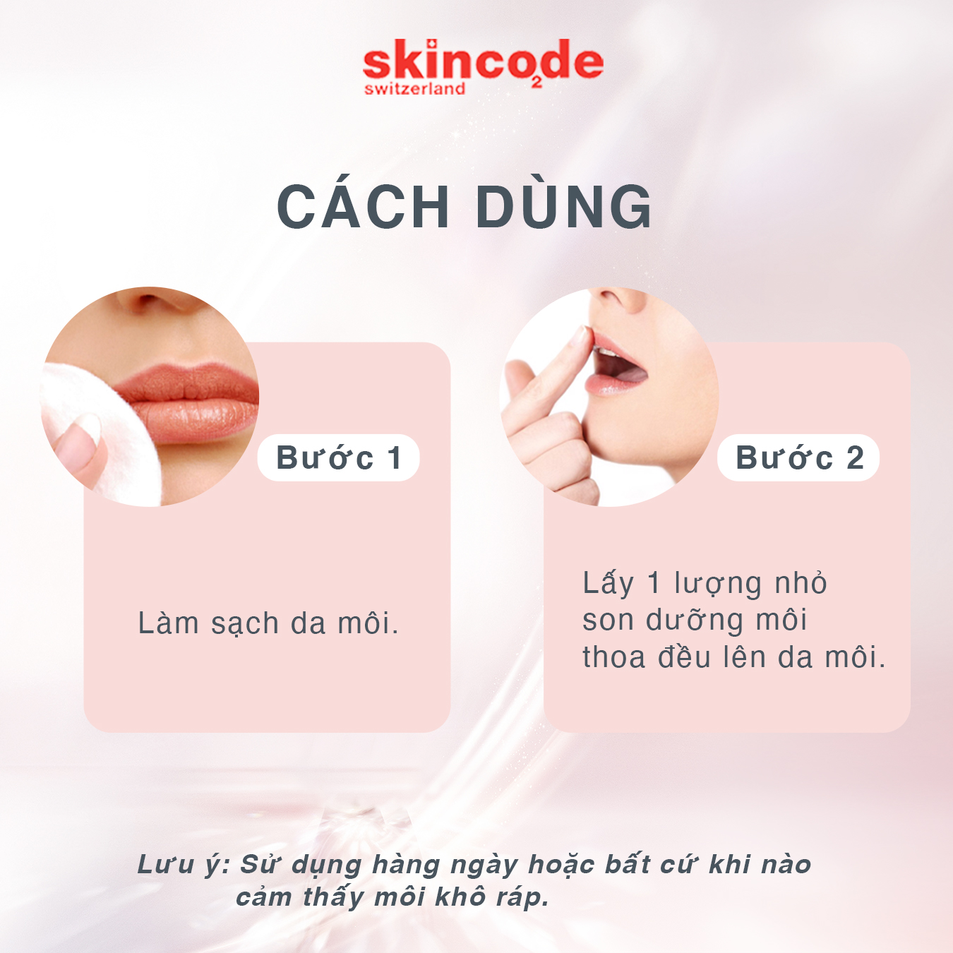 Son dưỡng ẩm môi Skincode 24h Intensive Moisturizing Lip Balm 10ml - MS 1035