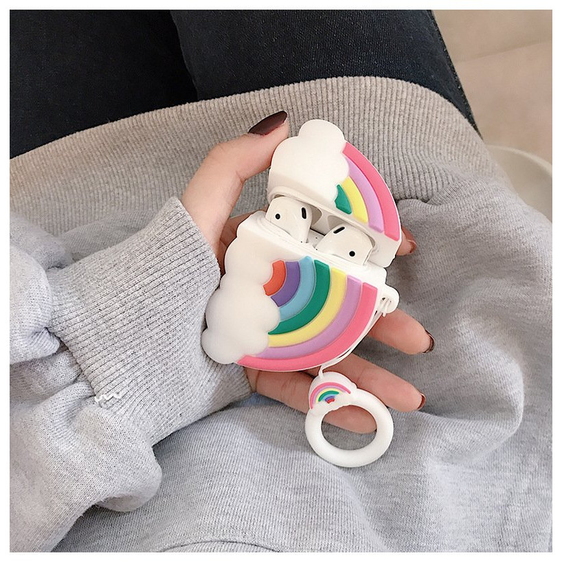 Bao Case Cho Airpods 1/ Airpods 2 / Airpods Pro Hình Cầu Vòng