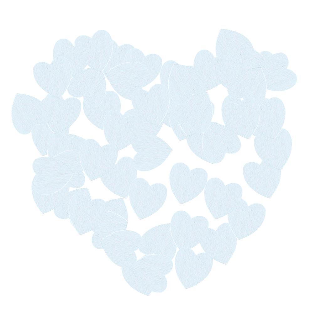 3-7pack 100 Pieces White Wooden Love Heart Shapes Craft Wood Embellishments