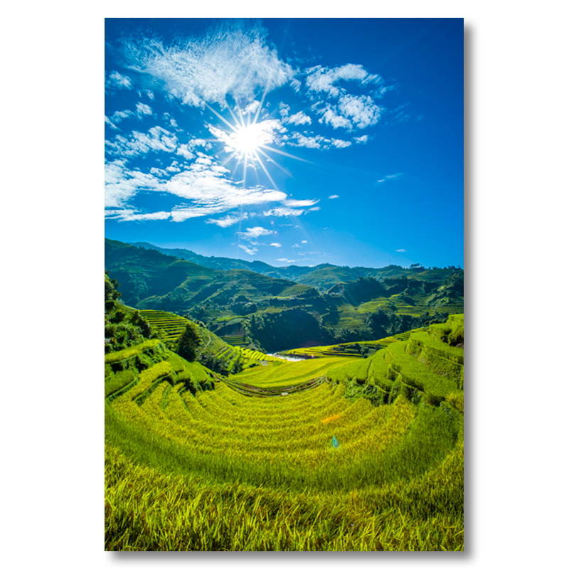 Tranh treo tường phong cảnh VIỆT NAM - In phun UV trên vải CANVAS bền màu bọc khung gỗ sang trọng.