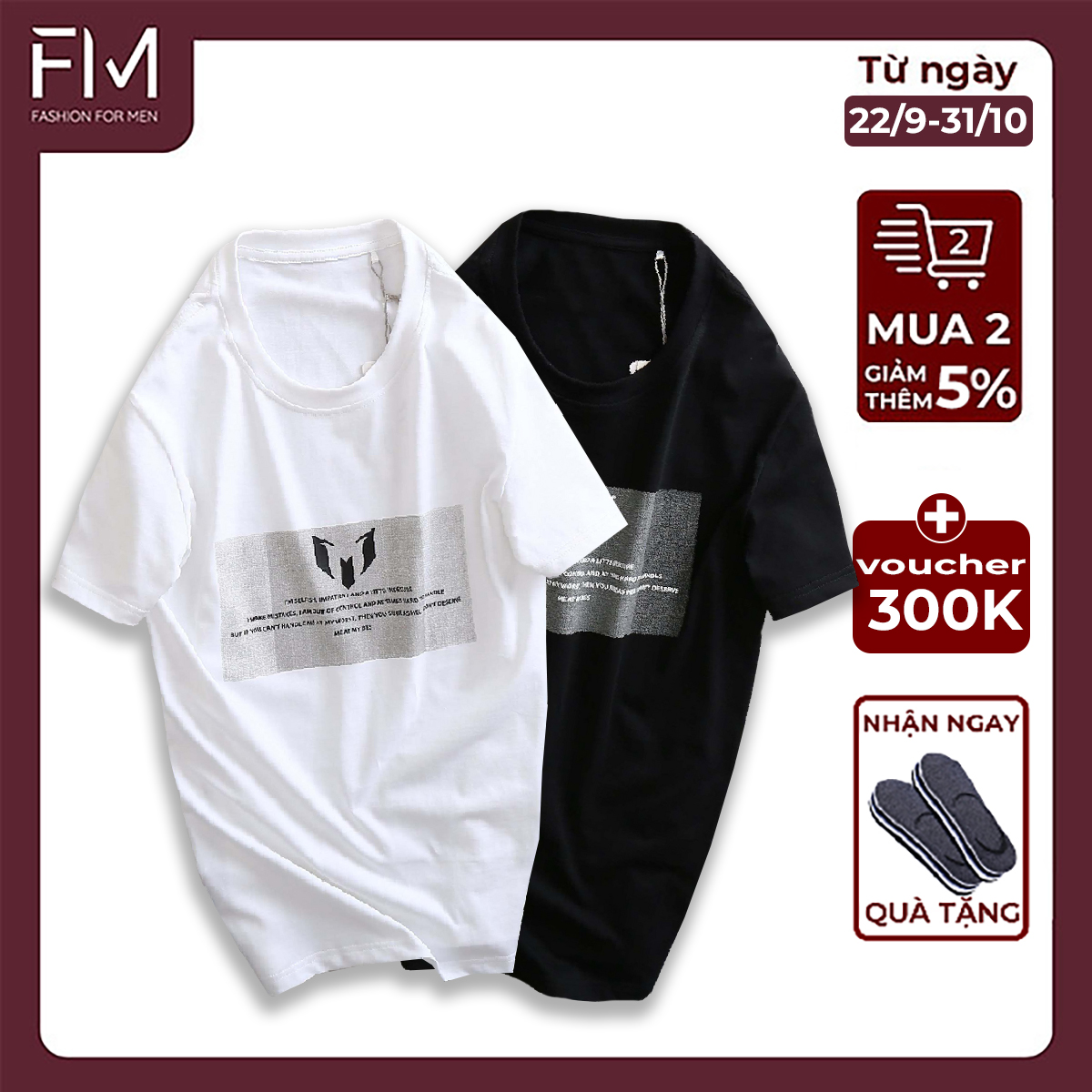 Áo thun nam cổ tròn tay ngắn, chất thun cao cấp, trẻ trung, năng động – FORMEN SHOP – FMPS146