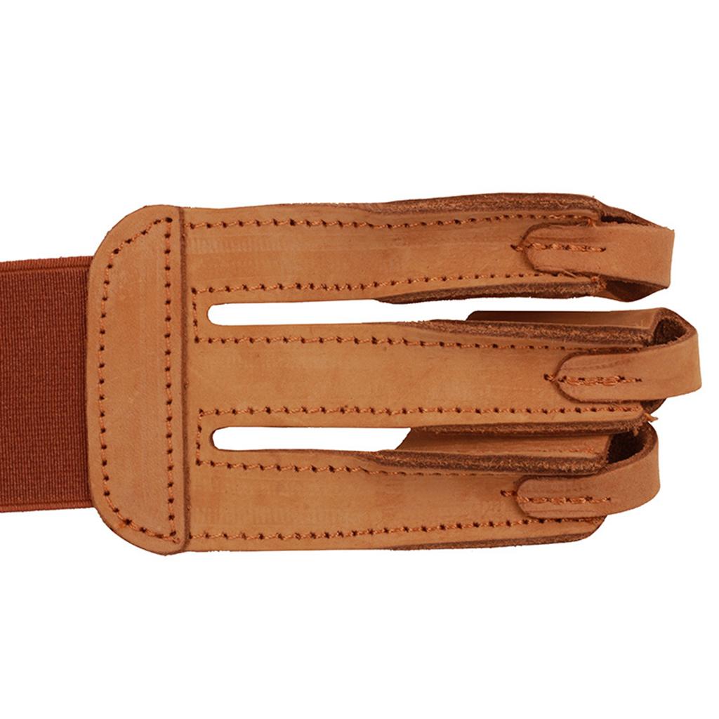 Outdoor Archery 3 Finger Glove Men Women Leather Hand Finger Guard Protector