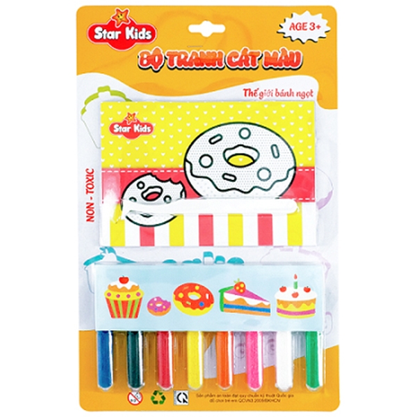 Bộ Tranh Cát Màu Thế Giới Bánh Ngọt STAR KIDS