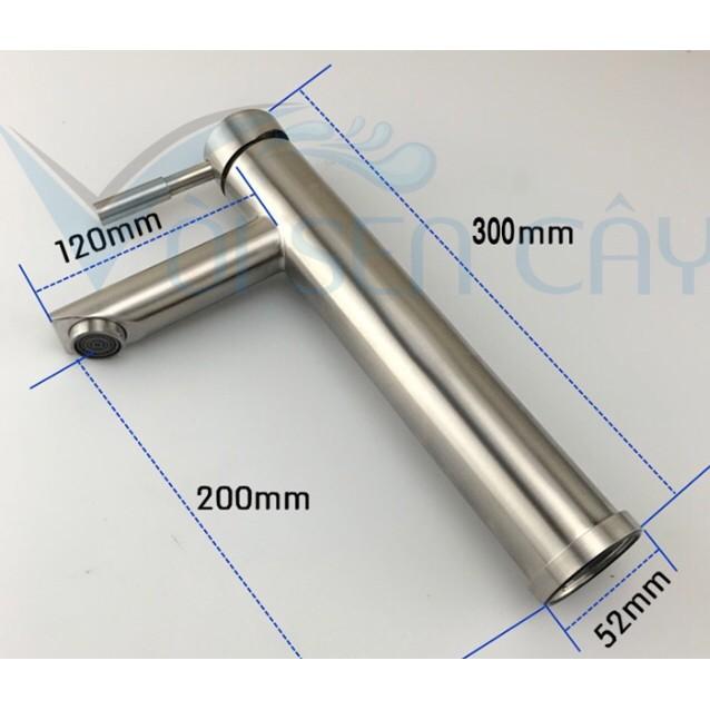 Vòi Lavabo nóng lạnh cao cấp Inox 304