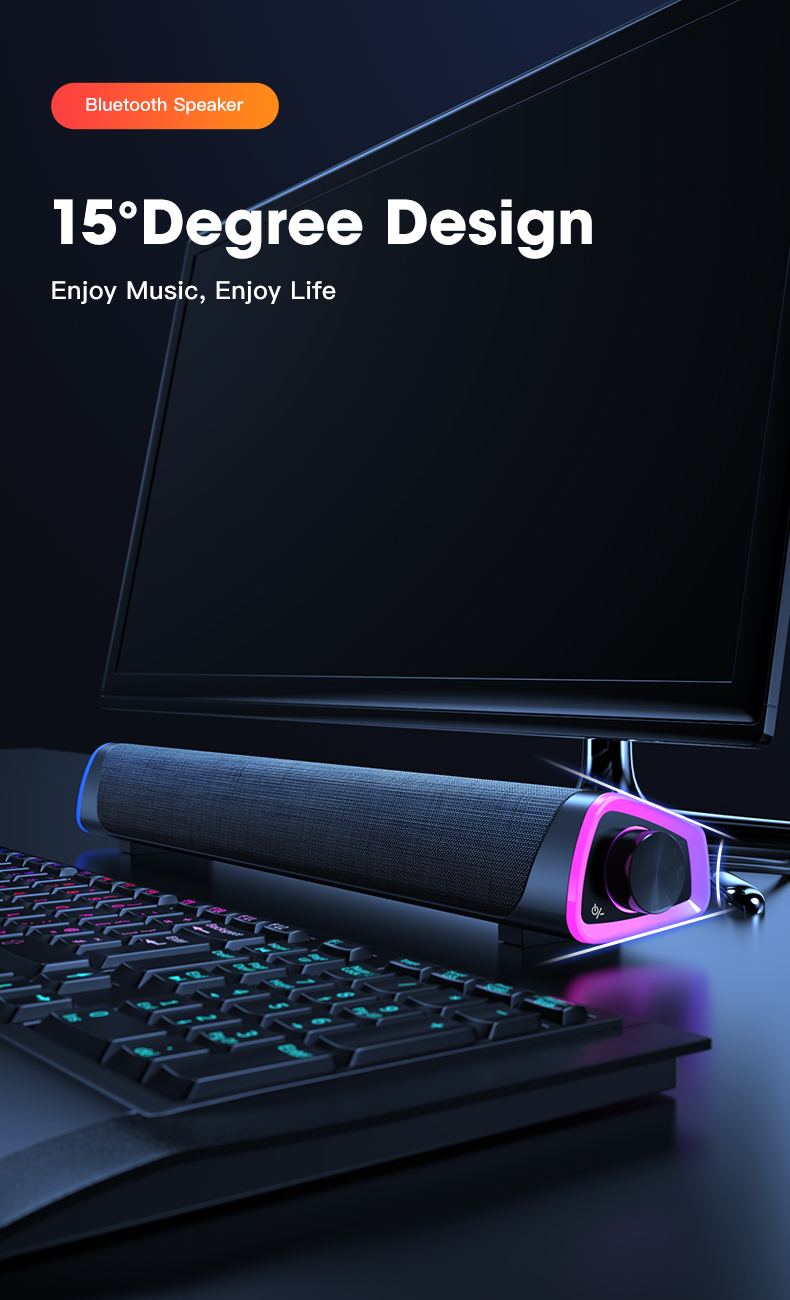 Loa Thanh Siêu Trầm Bluetooth 5.0 SoundBar DIGITECH Studio MINI - âm thành vòm 360 độ