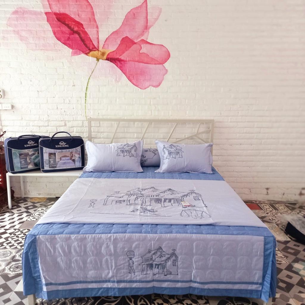 Bộ chăn ga gối sông hồng cao cấp urban UC21 011