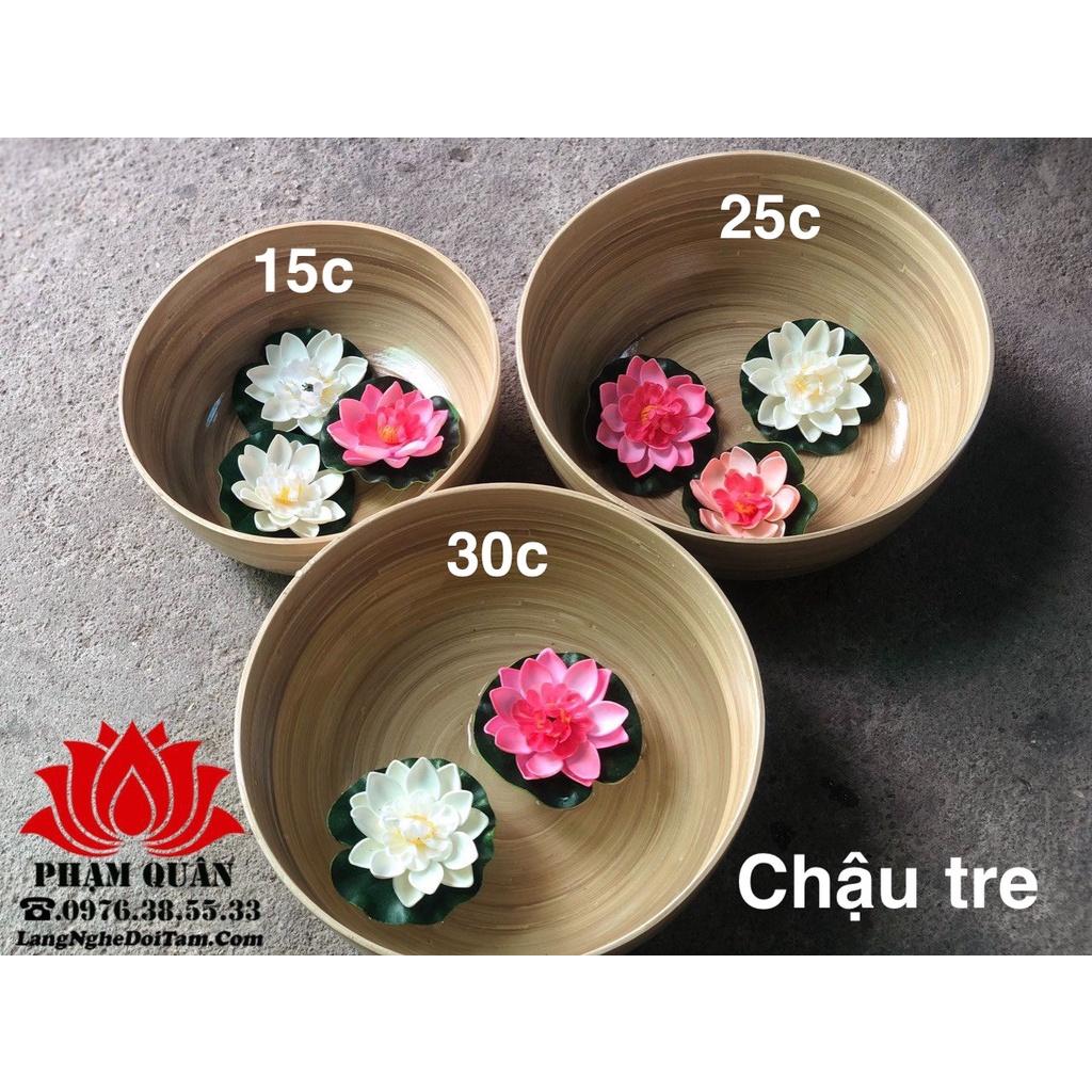 Hoa sen thả nổi trang trí phong thủy, hoa thả bồn gội đầu dưỡng sinh