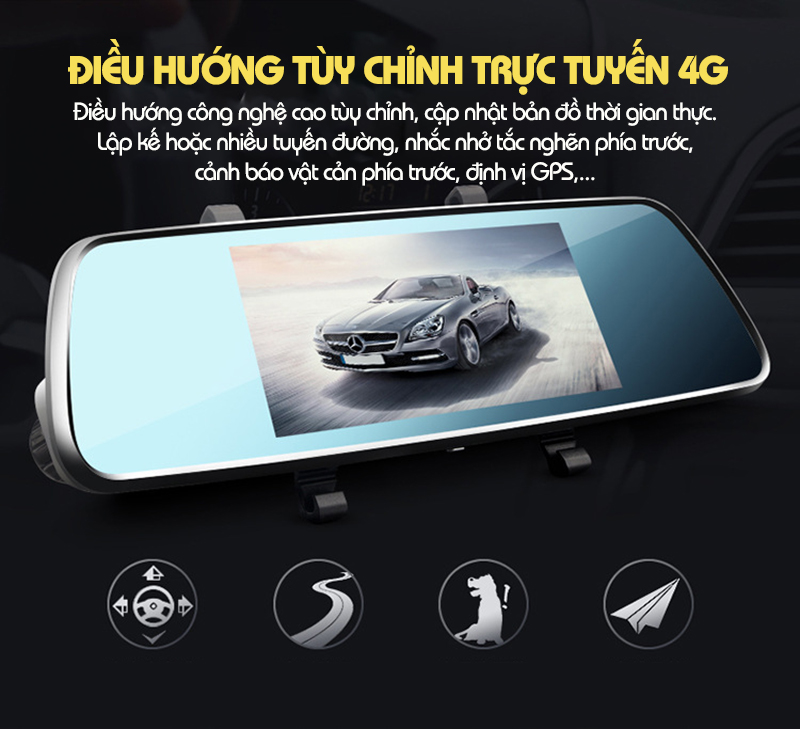 Camera Hành Trình Android Ốp Gương Cảm Ứng 7 Inch AT-03