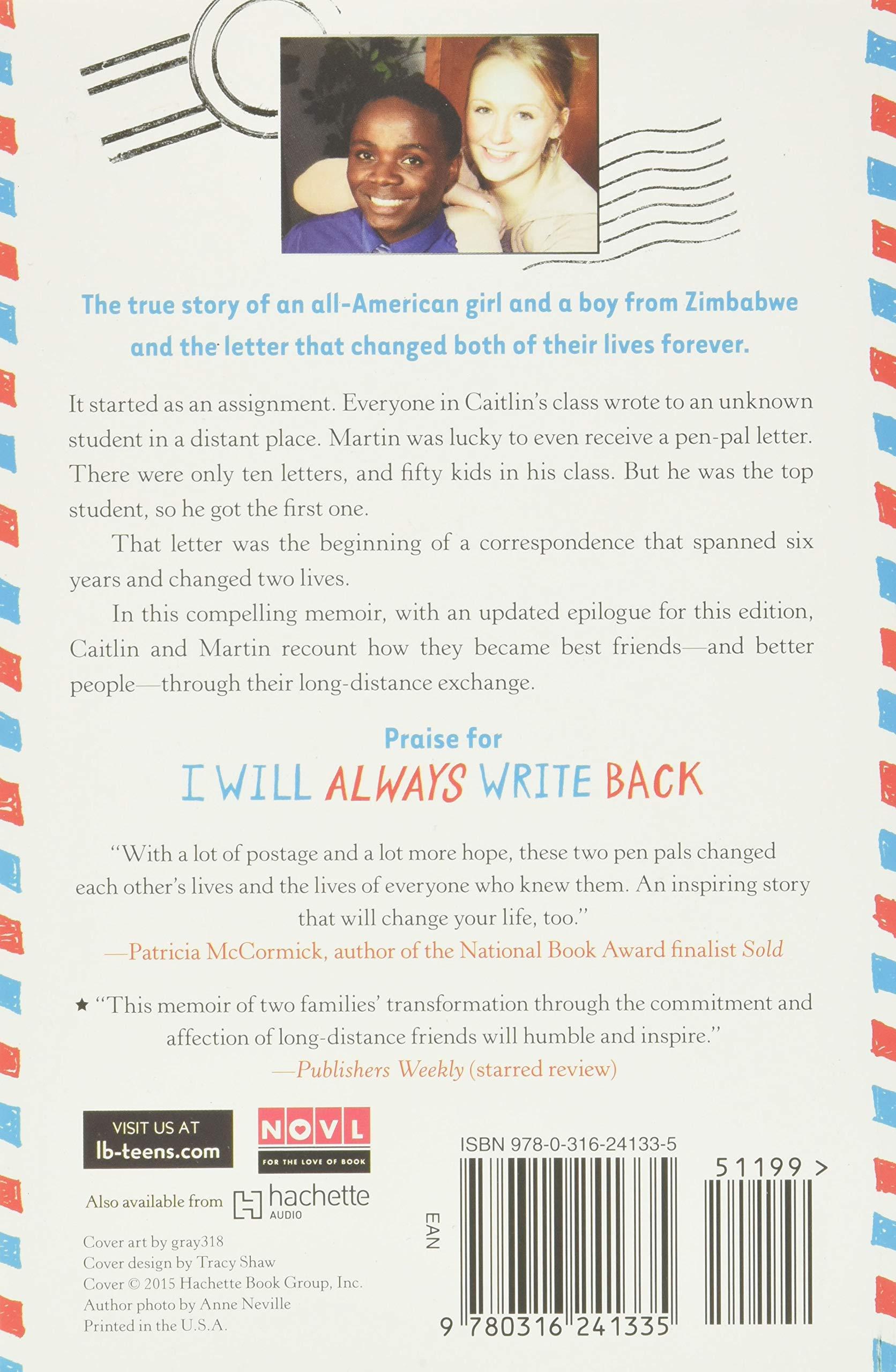 I Will Always Write Back: How One Letter Changed Two Lives