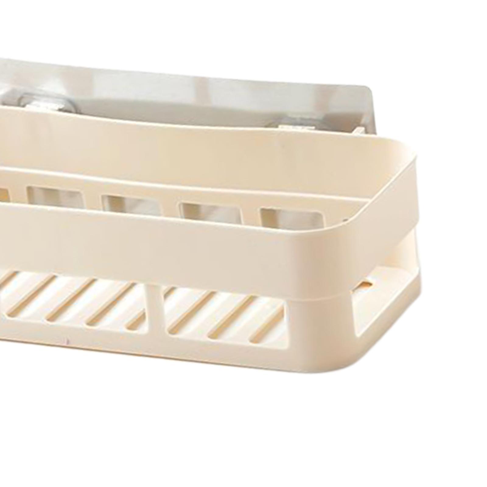 Shower Caddy Shampoo Lotion Hand Gel Holder Wall Storage Rack Shelf White