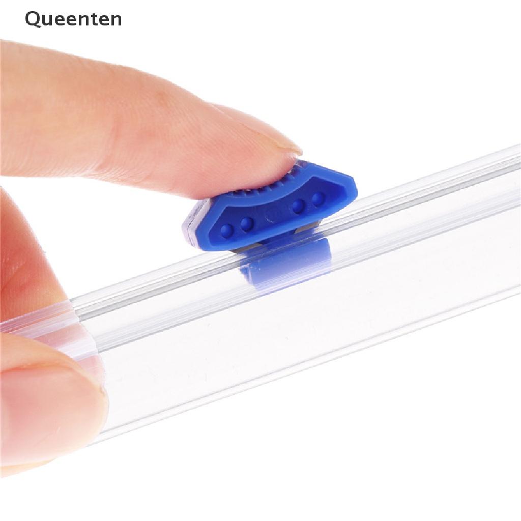 Queenten 1pc Home Plastic Wrap Dispensers and Foil Film Cutter Food Cling Film Cutter QT