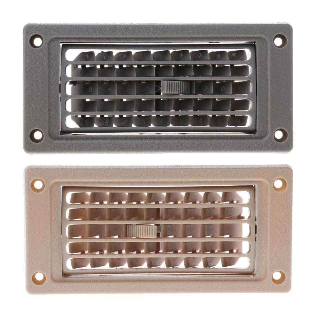 4xCar Marine RV Boat AC Air Conditioning Linear Ventilation Grille Cover Ducted Gray