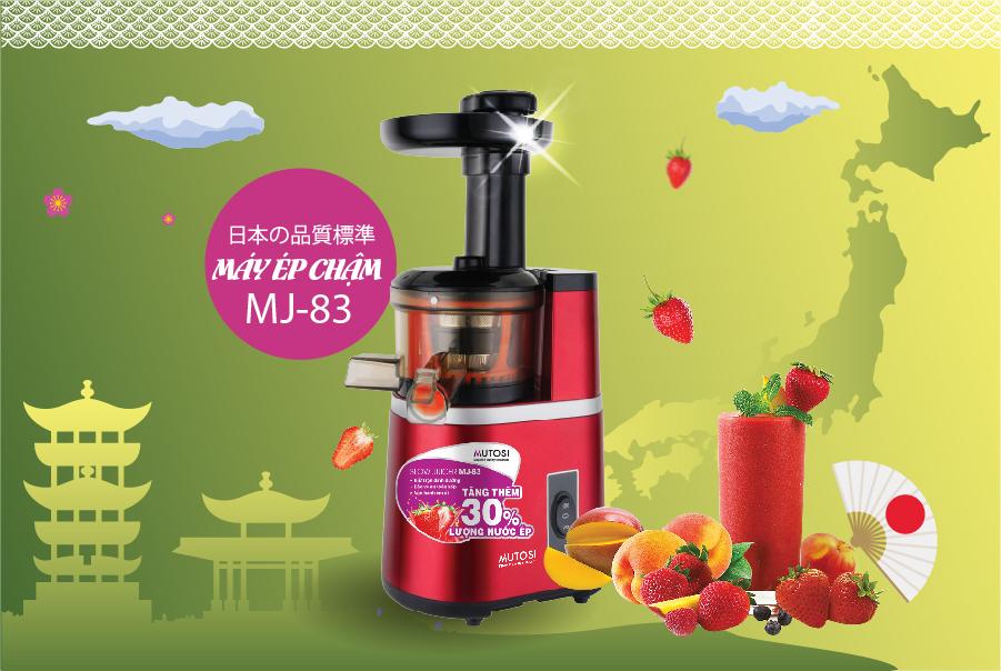 Máy Ép Chậm Mutosi MJ-83 - Hàng chính hãng