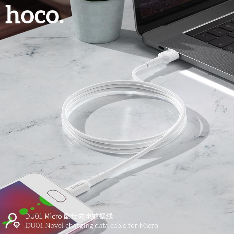 Cáp Sạc Nhanh Micro-USB Hoco DU01 Cho Android, Samsung, Xiaomi, Sony, Oppo,... - Hàng Chính Hãng