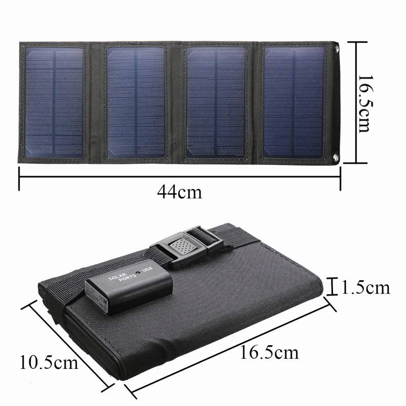 Tăng pin năng lượng mặt trời có thể gập lại 160W Bộ sạc pin di động Pin Port Port Power Power Power Bank cho điện thoại PC xe RV Màu sắc cắm trại: 44x16.5cm 160W Green