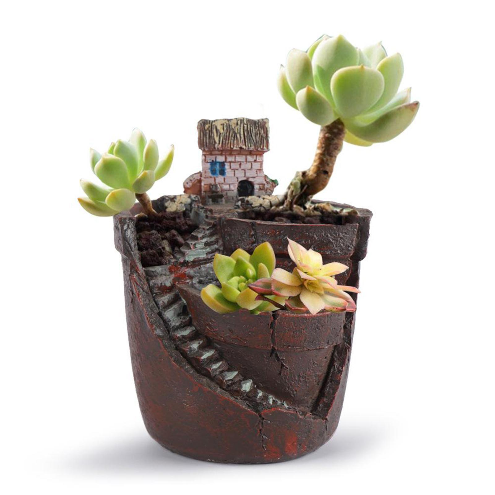 Succulent Pot Flower Flowerpot Potted Holder Garden Decoration