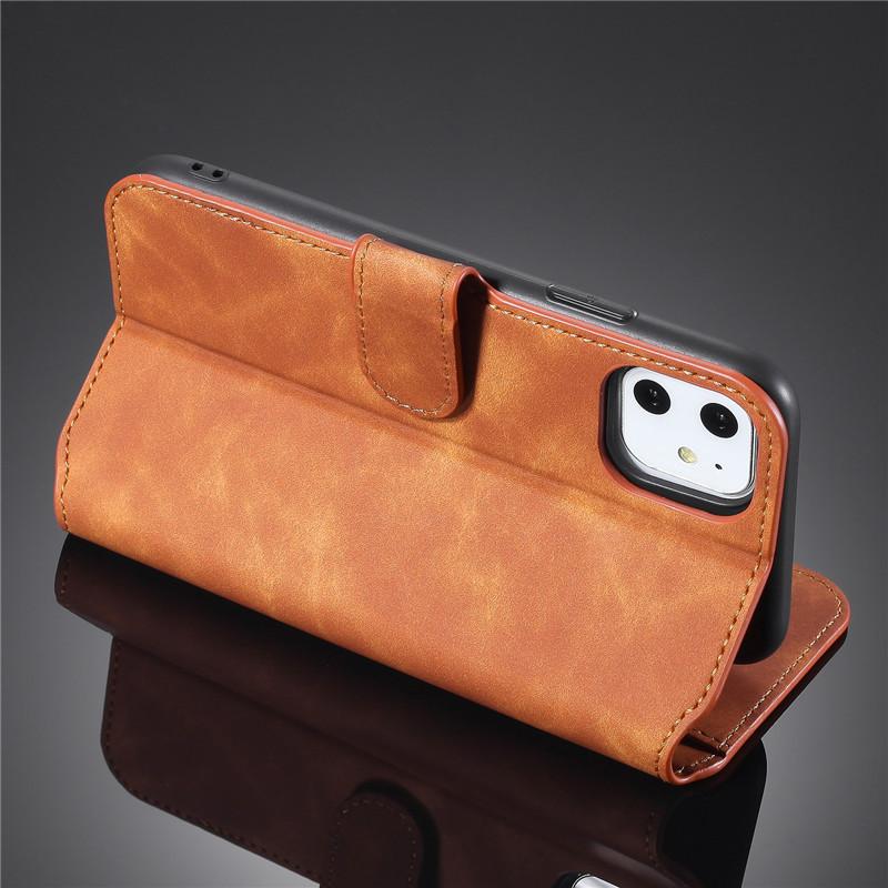 Bao Da Phong Cách Retro Có Ngăn Đựng Thẻ Cho Iphone 11 Pro Max X Xs Max Xr I8 I7 I6S Plus Se 2020