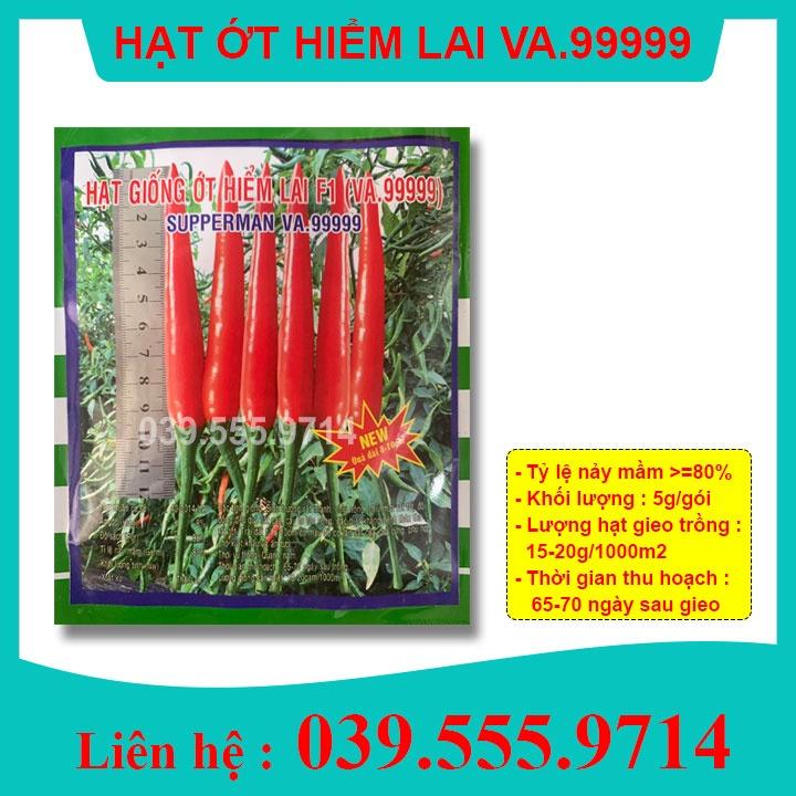 Hạt giống Ớt Hiểm Lai F1 Supperman 0.5g - Quả To Đẹp