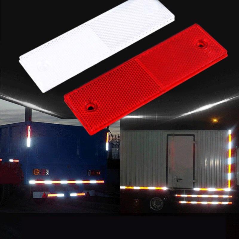 Miếng Dán Phản Quang Hình Chữ Nhật 5x15cm An Toàn Cho Xe Hơi / Xe Máy