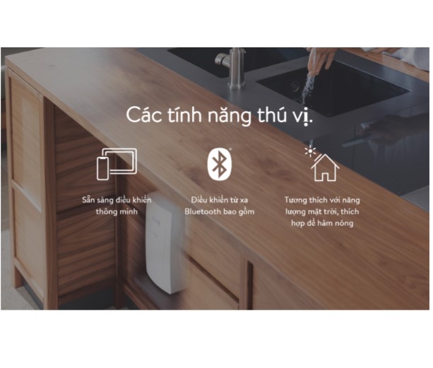 Máy nước nóng tức thì E-compact CFX-U, Chống giật, Điều khiển thông minh - Hàng chính hãng