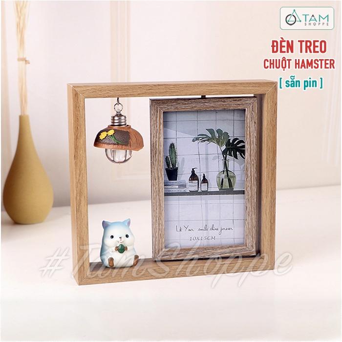 Khung ảnh gỗ xoay kèm tượng chibi xinh xắn KA-18