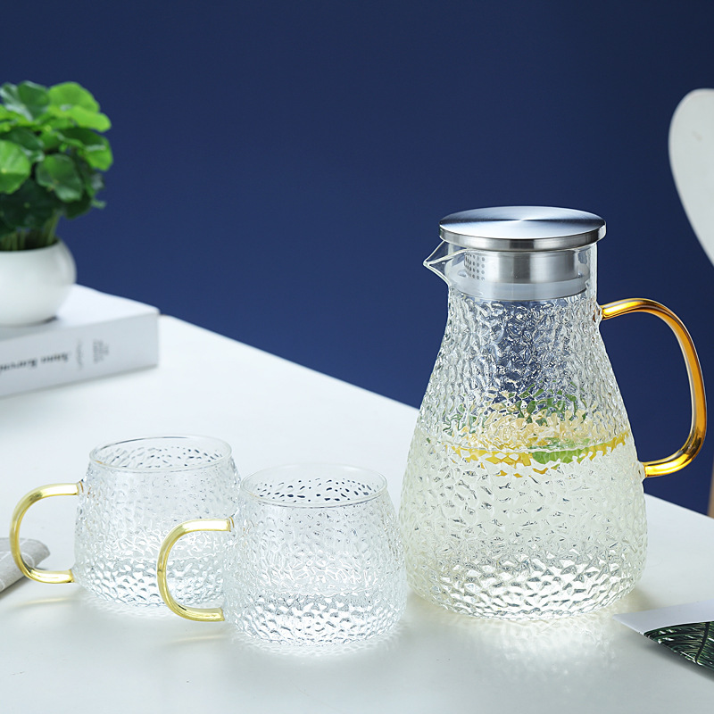 Bộ Ly Thủy Tinh Chịu Nhiệt BOROSIlICATE Hoạ Tiết Kim Cương LUXURY - Hàng Nhập Khẩu