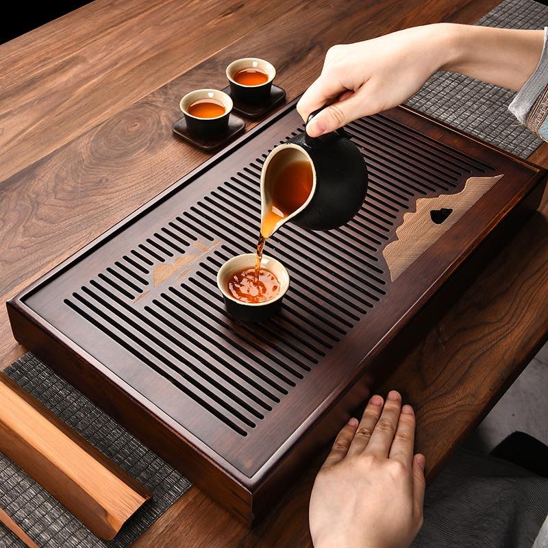 Khay trà trúc kiểu Nhật
