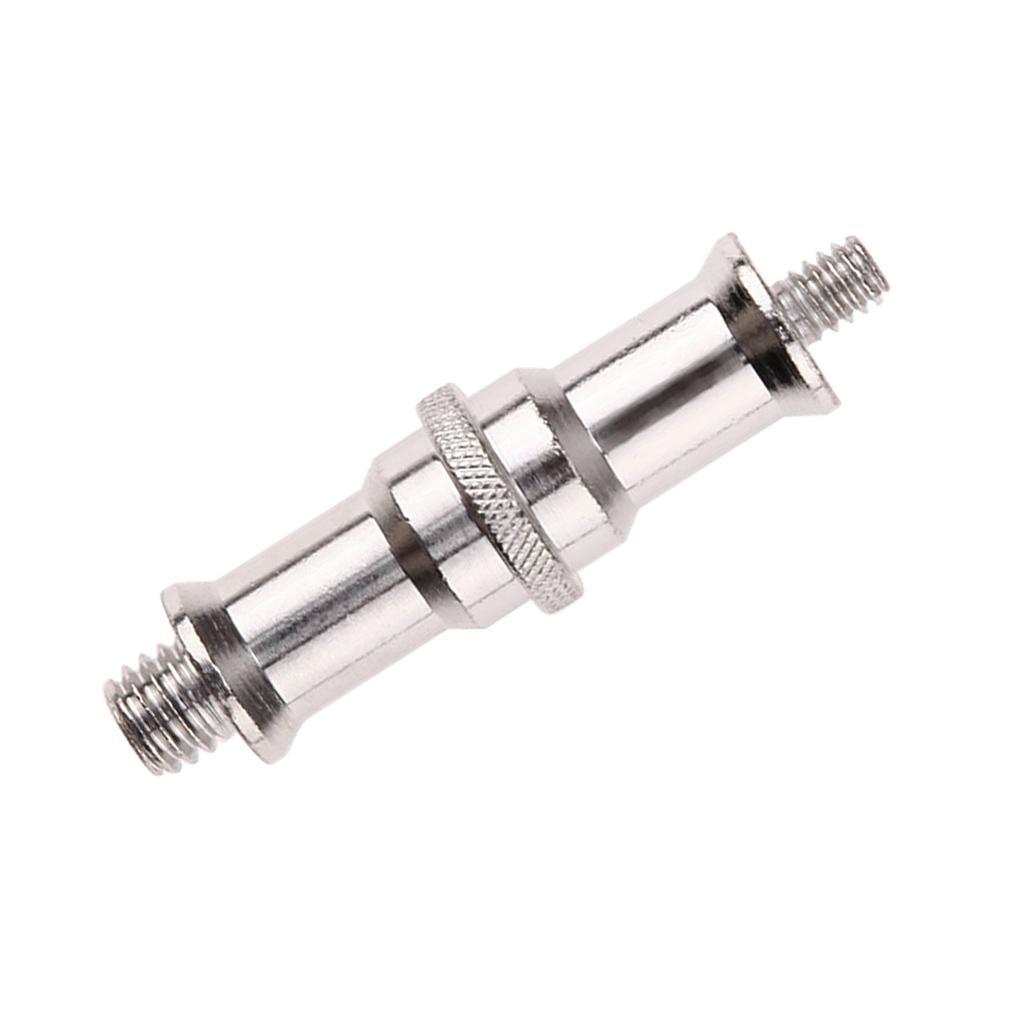 12x Double End Stud 1/4-Inch And 3/8-Inch Adapter Spigot Threaded Screw Connector for Flash Light Stand