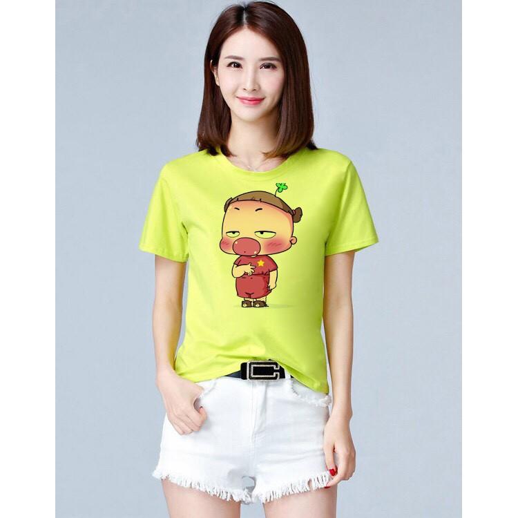 Áo thun nữ in hình dễ thương vải dày và mềm mịn ATNK1169