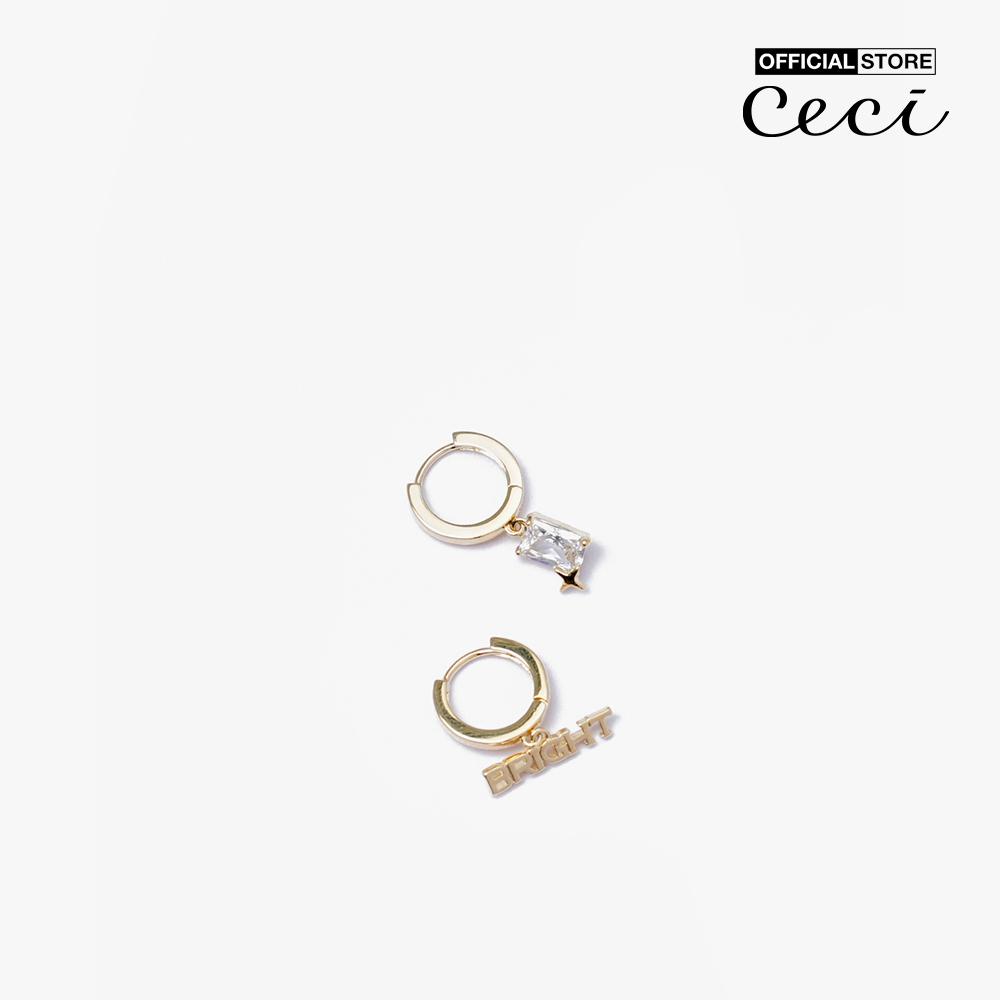 CECI - Set 2 cặp khuyên tai khoen tròn hiện đại CC1-05000039