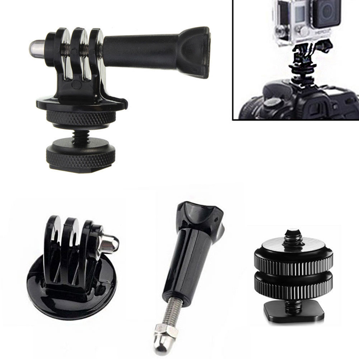 Mount gắn GoPro Hero lên chân hot shoe máy ảnh