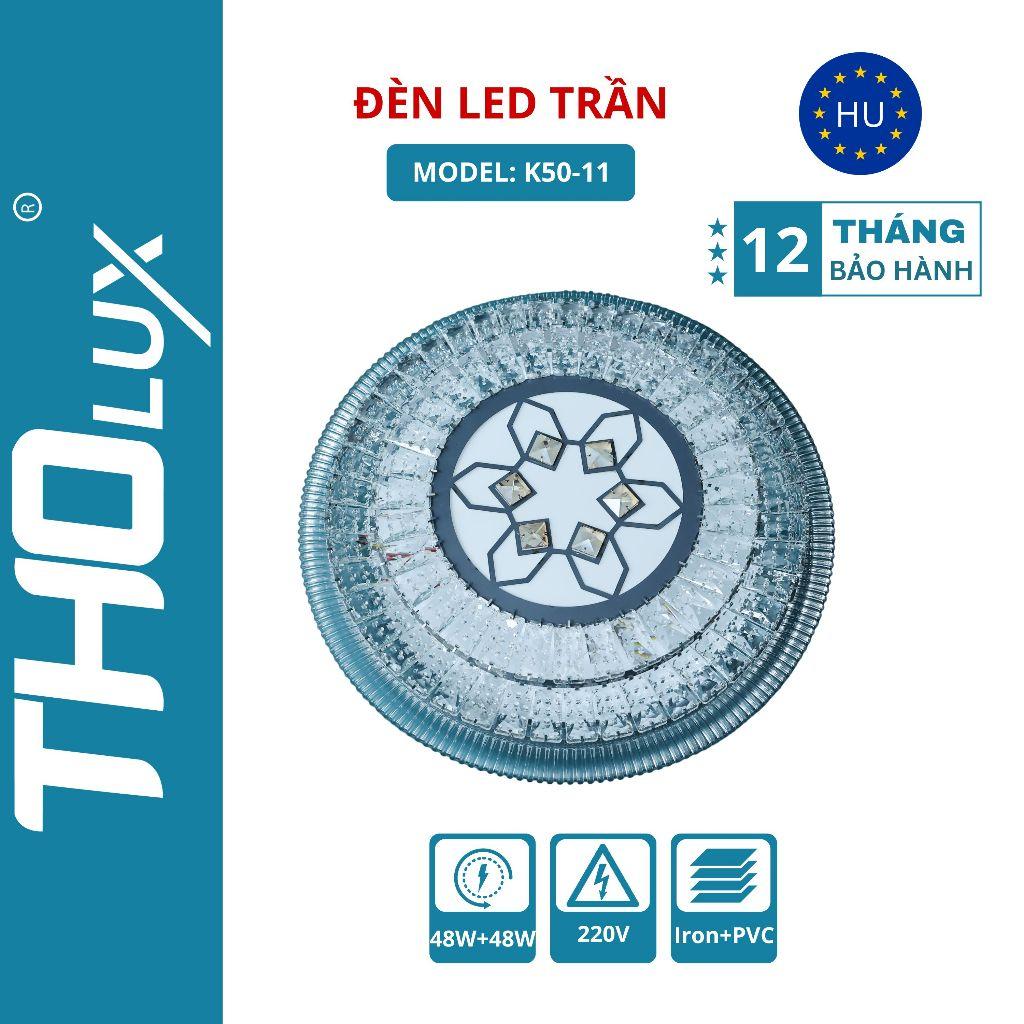 Đèn LED trần K50-11 Tholux 48W, đèn trang trí, Downlight LED