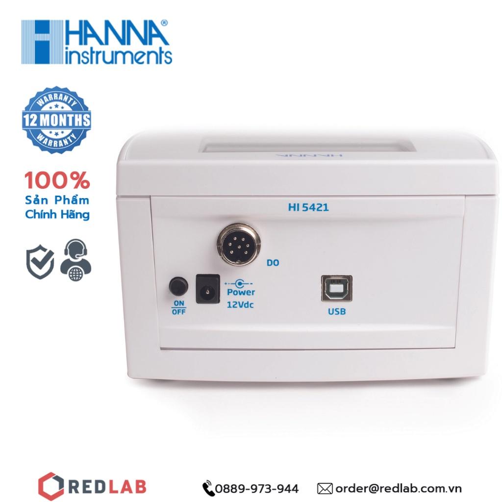 MÁY ĐO OXY HÒA TAN/ NHIỆT ĐỘ ĐỂ BÀN HANNA HI5421-02, BẢO HÀNH 12 THÁNG