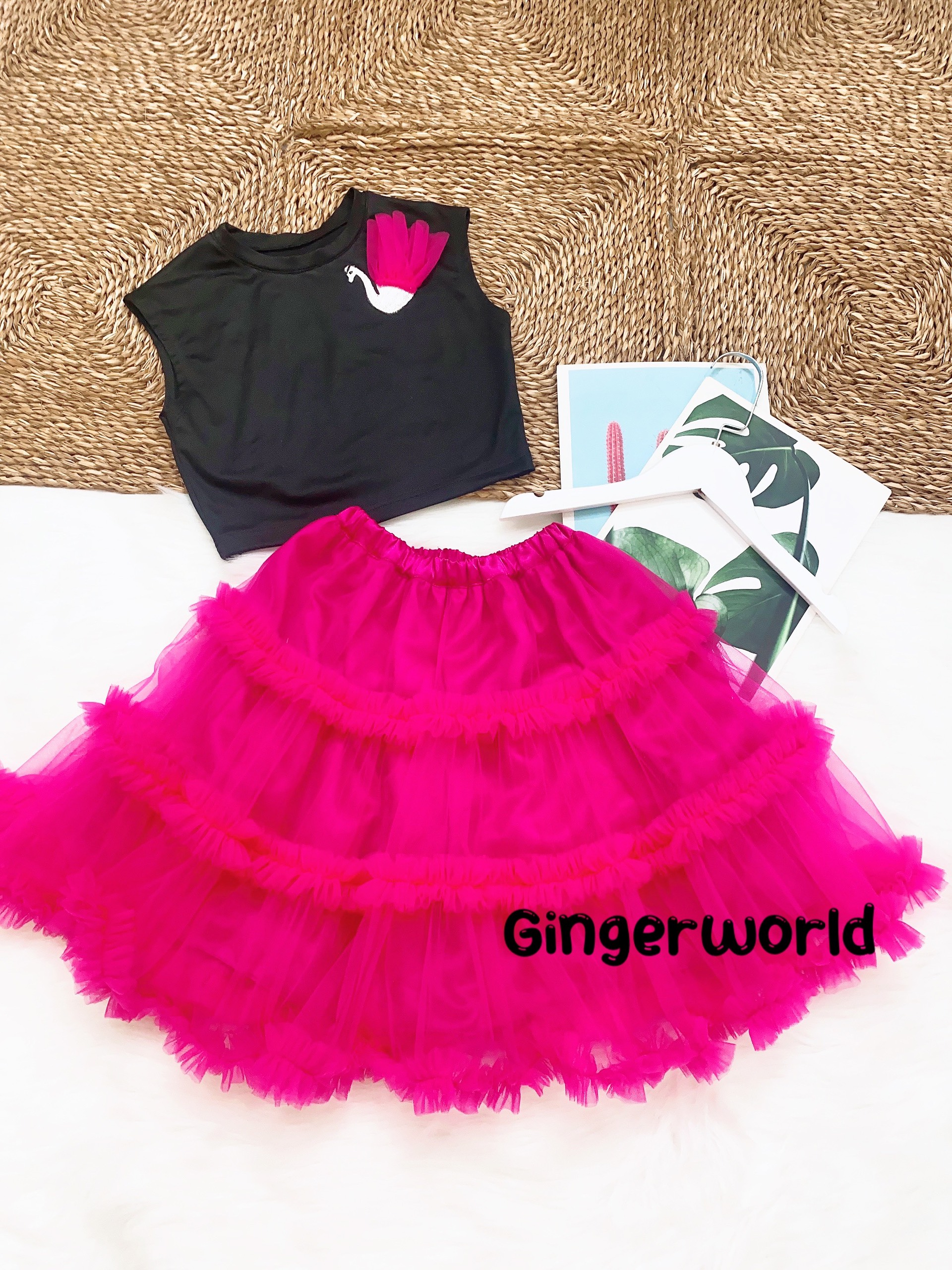 SÉT ÁO VÁY CHO BÉ AV02 GINGERWORLD