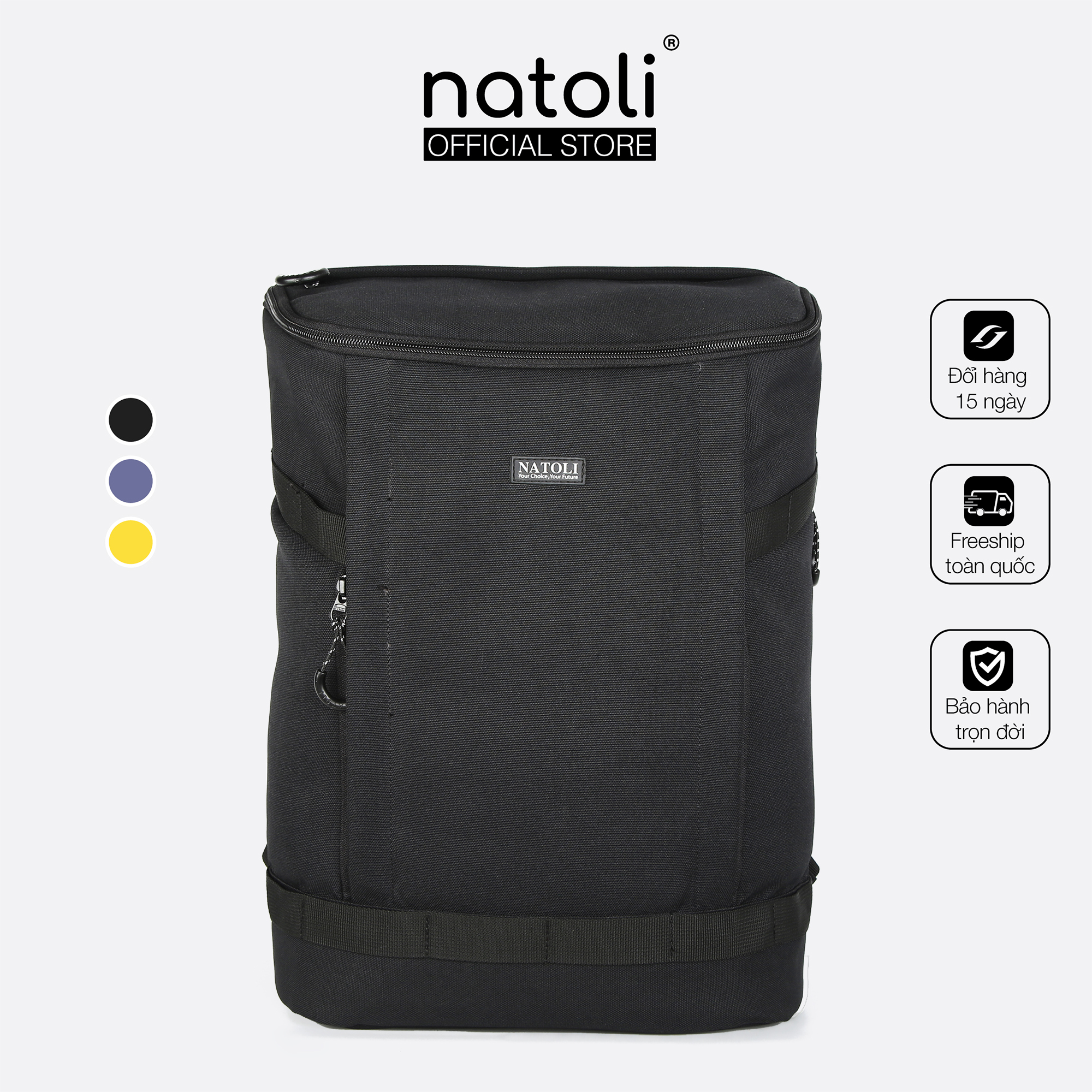 Balo du lịch chính hãng NATOLI BST Discovery Backpack thời trang kháng nước cao cấp