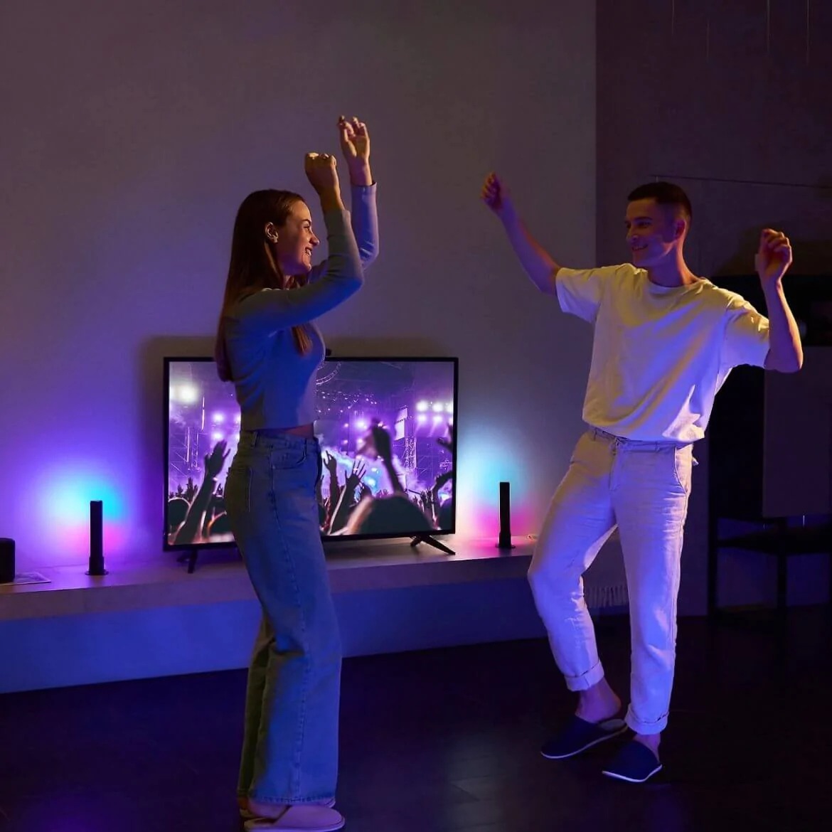 Đèn LED thanh RGB Govee Flow Pro WiFi TV Light Bars H6054 | Thanh đèn LED trang trí, kết nối và điều chỉnh thông minh, có cảm biến âm thanh| Hàng chính hãng