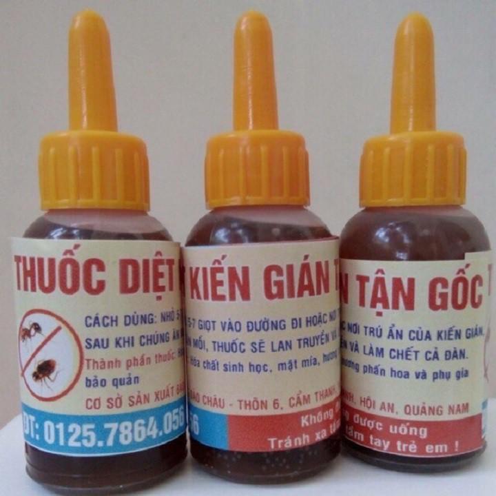 Combo 3 Lọ Thuốc diệt kiến gián côn trùng sinh học an toàn hiệu quả