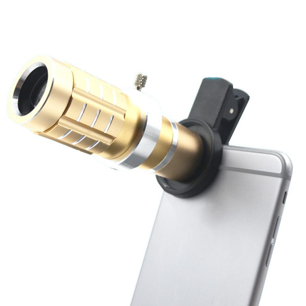 12X  Telescope Camera Telephoto Lens and Wide Angle Lens