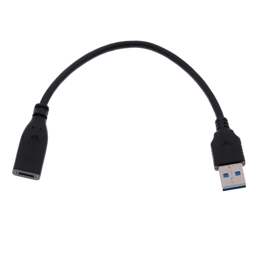 USB Type C Female to USB 3.0 Male Adapter Cable Data Charger for PC Phone
