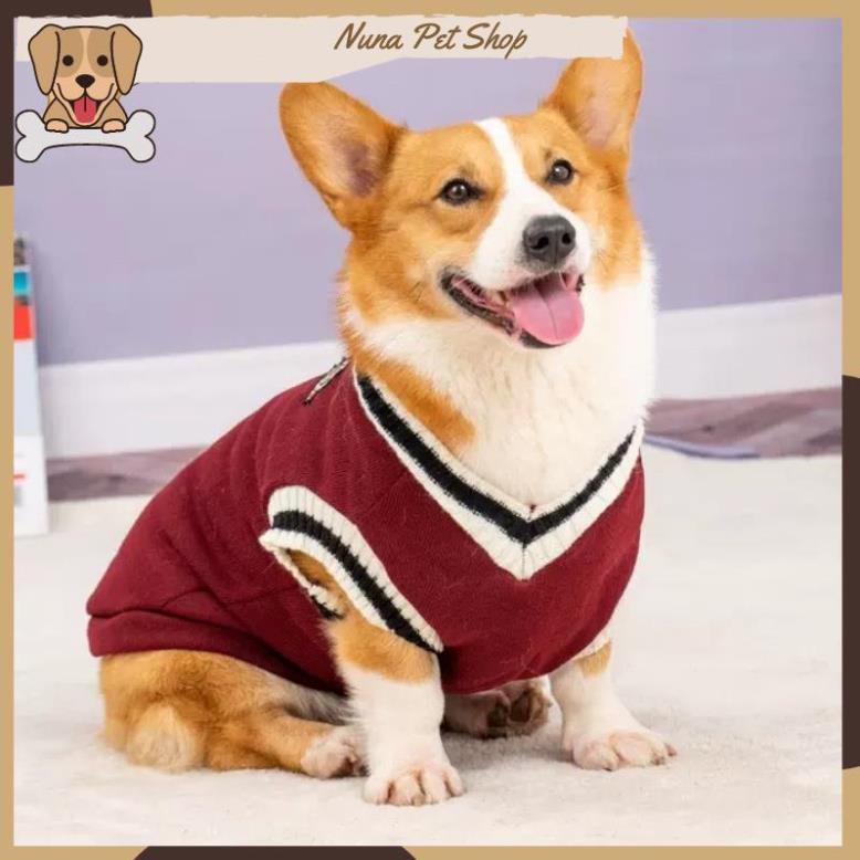 Áo gile phong cách cho thú cưng - Áo len cho chó mèo