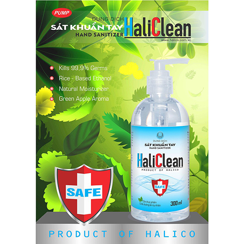 Dung dịch sát khuẩn tay nhanh HaliClean hand sanitizer 300ml